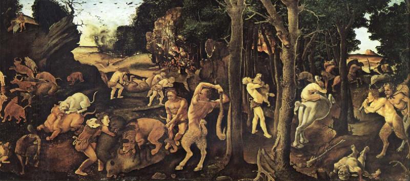 Piero di Cosimo A Hunting Scene China oil painting art